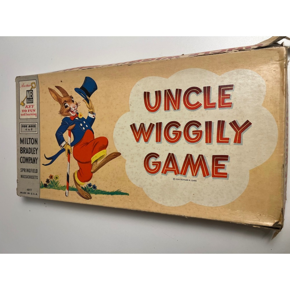 Vintage Uncle Wiggily Game Milton Bradley 1954 Board Game Complete Retro Game